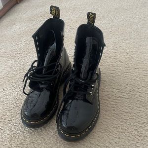 Black combat boots - never been worn